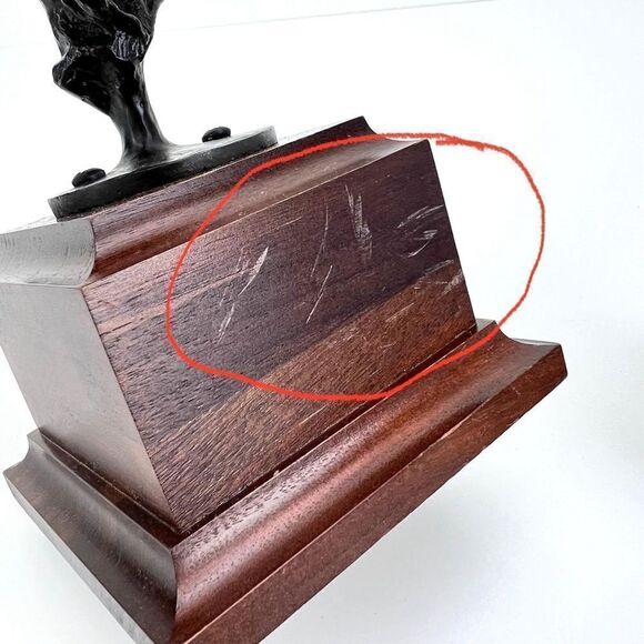 Wall Street Bull Head Sculpture Bronzed Bust - Picture 11 of 12